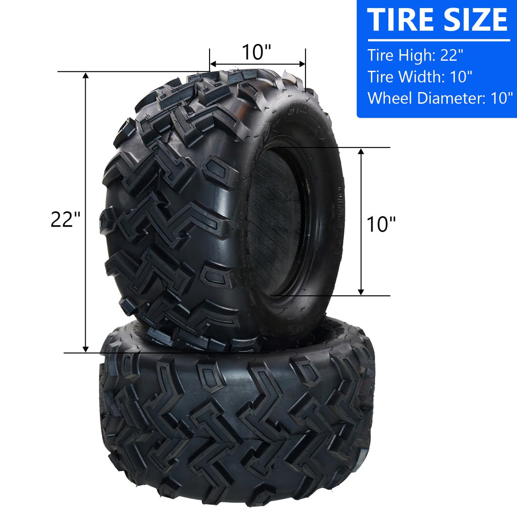 Set of 2-18x9.50-8, 4PR All-Terrain ATV/UTV Tires Tubeless