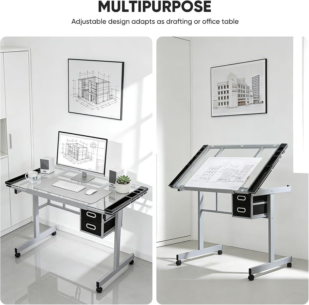 Magshion Drafting Table Adjustable Drawing Table