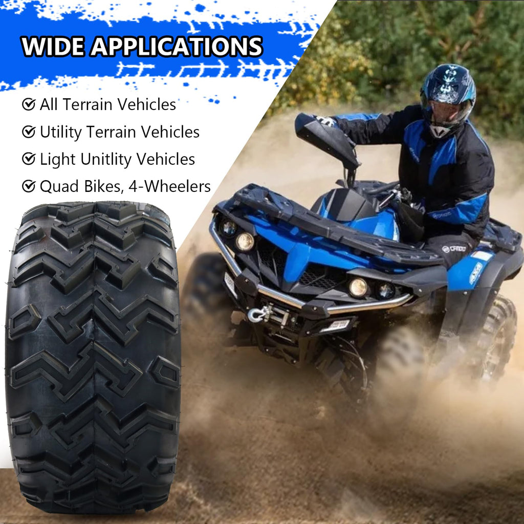 Set of 2-18x9.50-8, 4PR All-Terrain ATV/UTV Tires Tubeless