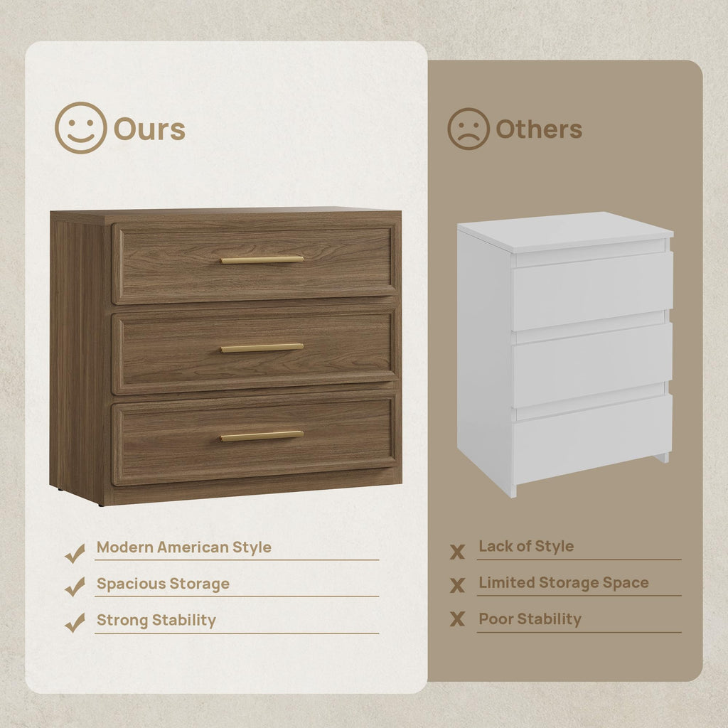 SICOTAS Oversized Night Stand Set 2 for Bedroom 31.3" Bedside Table
