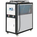 VEVOR Industrial Water Chiller - 60L Capacity, 9.4Hp Air-Cooled Chiller with Finned Condenser, Micro-Computer Control, Stainless Steel Tank