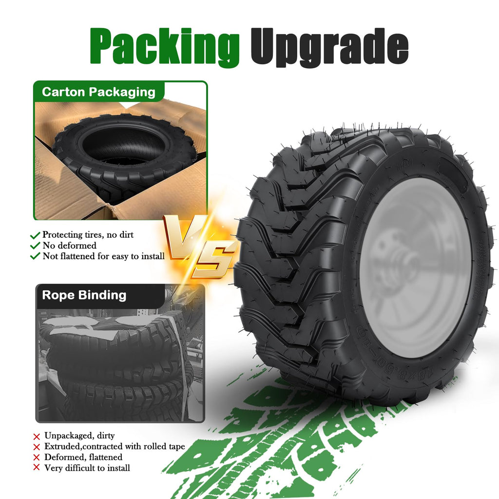 TRIPOWER 24x9.50-12 Lawn Mower Tire, 1 Pack Single Replacement Tire, 4PR Tubeless Turf Tire for Riding Mowers and Garden Tractors, Tire Only, Rim Not Included