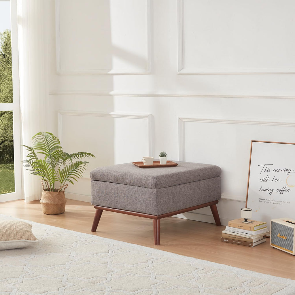 Kingfun 2 Piece Loveseat and Sofa Sets, Mid Century Modern Love Seat Couches for Living Room, Button Tufted Upholstered Furniture, Small Couch for Bedroom, Office, Beige