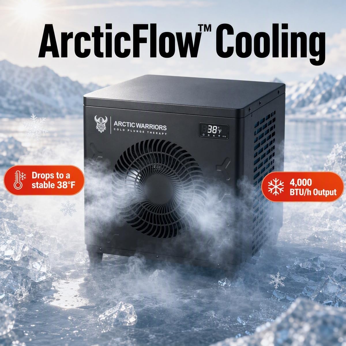 1.5HP Cold Plunge Chiller, WiFi Ice Bath, 12000 BTU/h, Heat & Cool