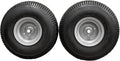 (Set of 2) 20x8.00-8 Lawn & Garden Mower Turf Tires - 4 Ply with Keyed Hub Wheel | Compatible with Husqvarna & Some Craftsman Models