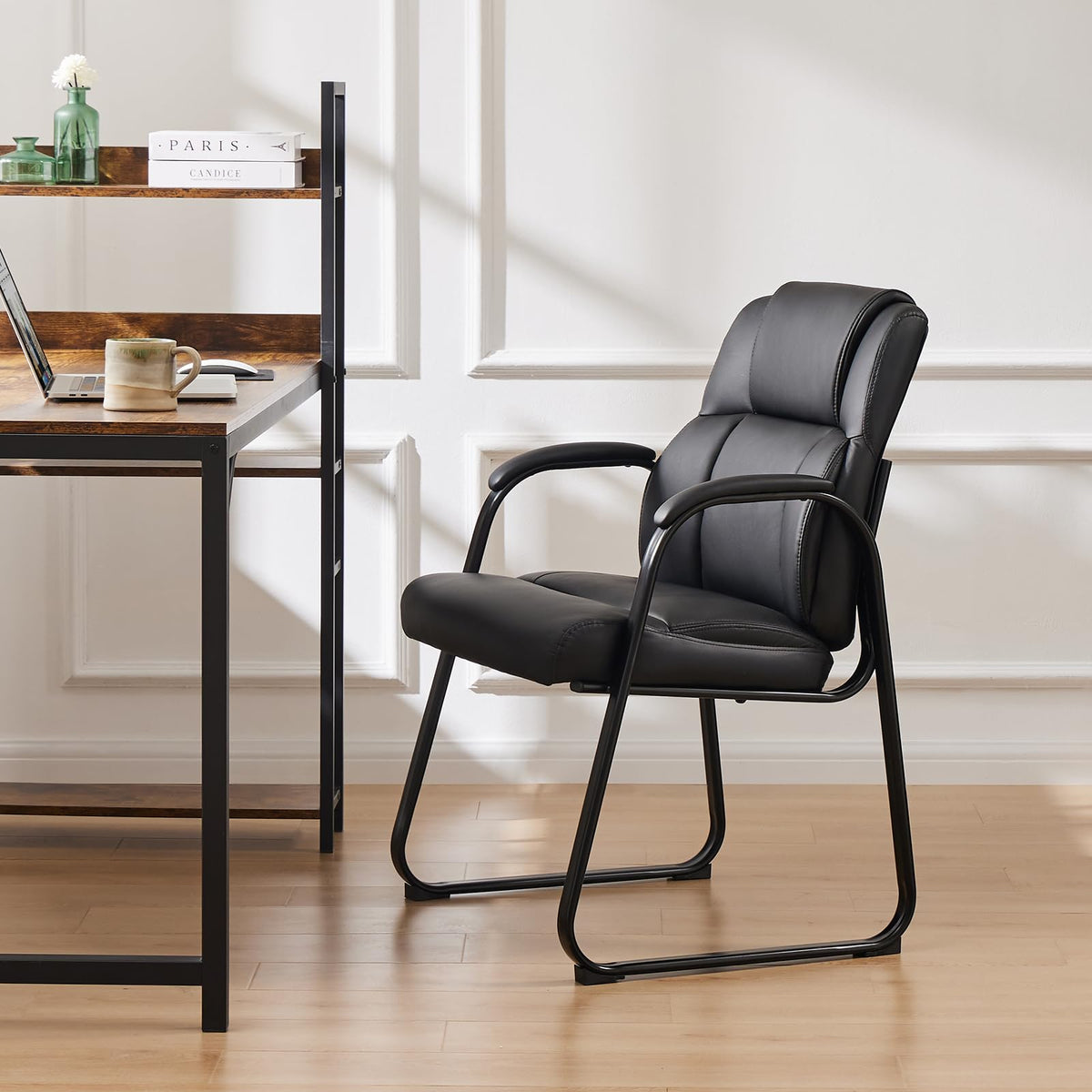 Sweetcrispy Waiting Room Chairs Set of 2, Office Guest Chair for Reception