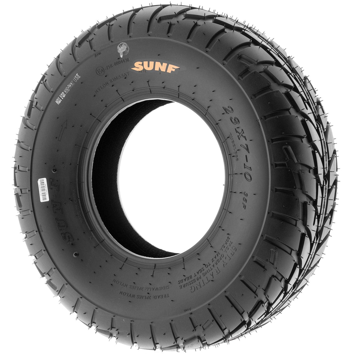 Pair of 2 SunF A021 TT Sport ATV UTV Dirt & Flat Track Tires 19x7-8, 6 PR, Tubeless