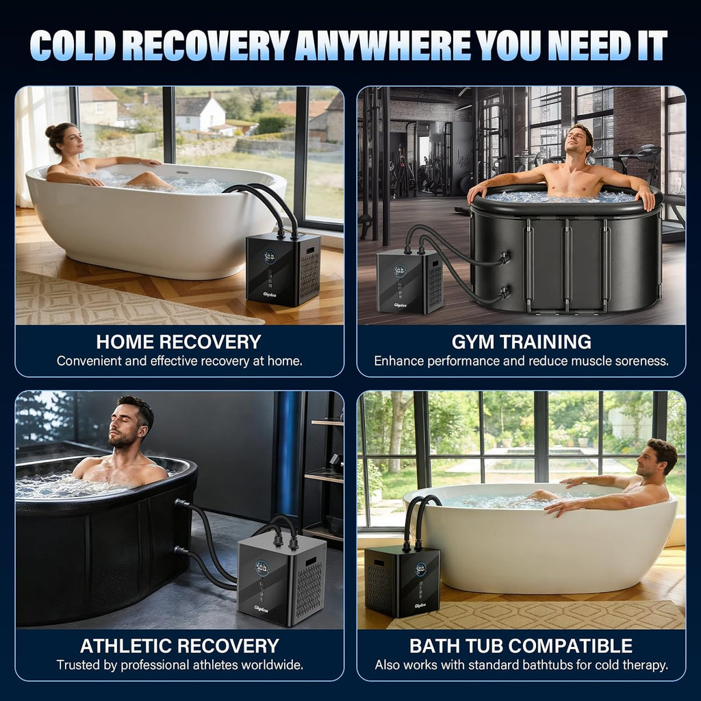 Ice Bath Chiller, 1/3 HP 330W Cold Plunge Chiller for Cold Therapy
