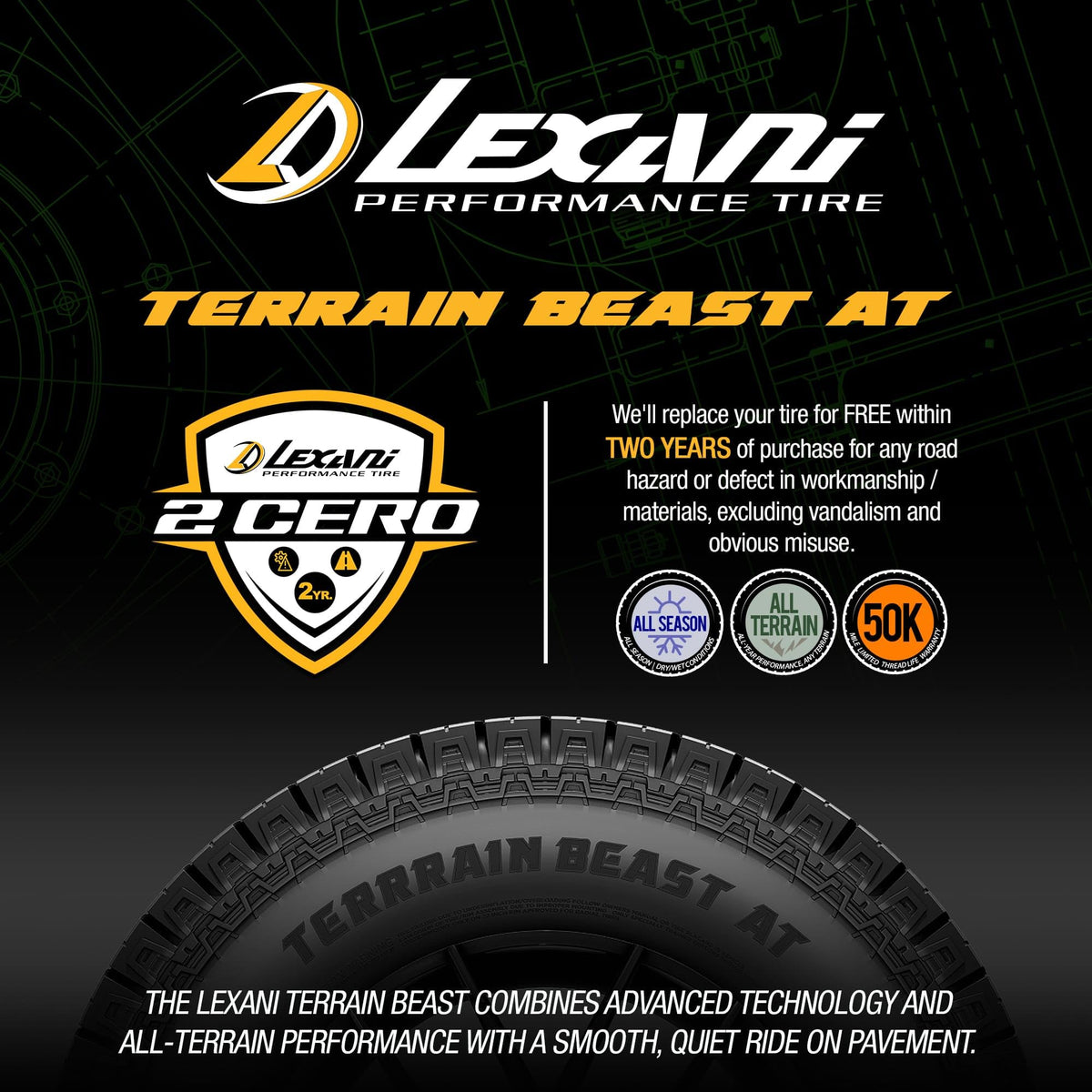 Lexani Terrain Beast AT LT275/65R18 123/120S E