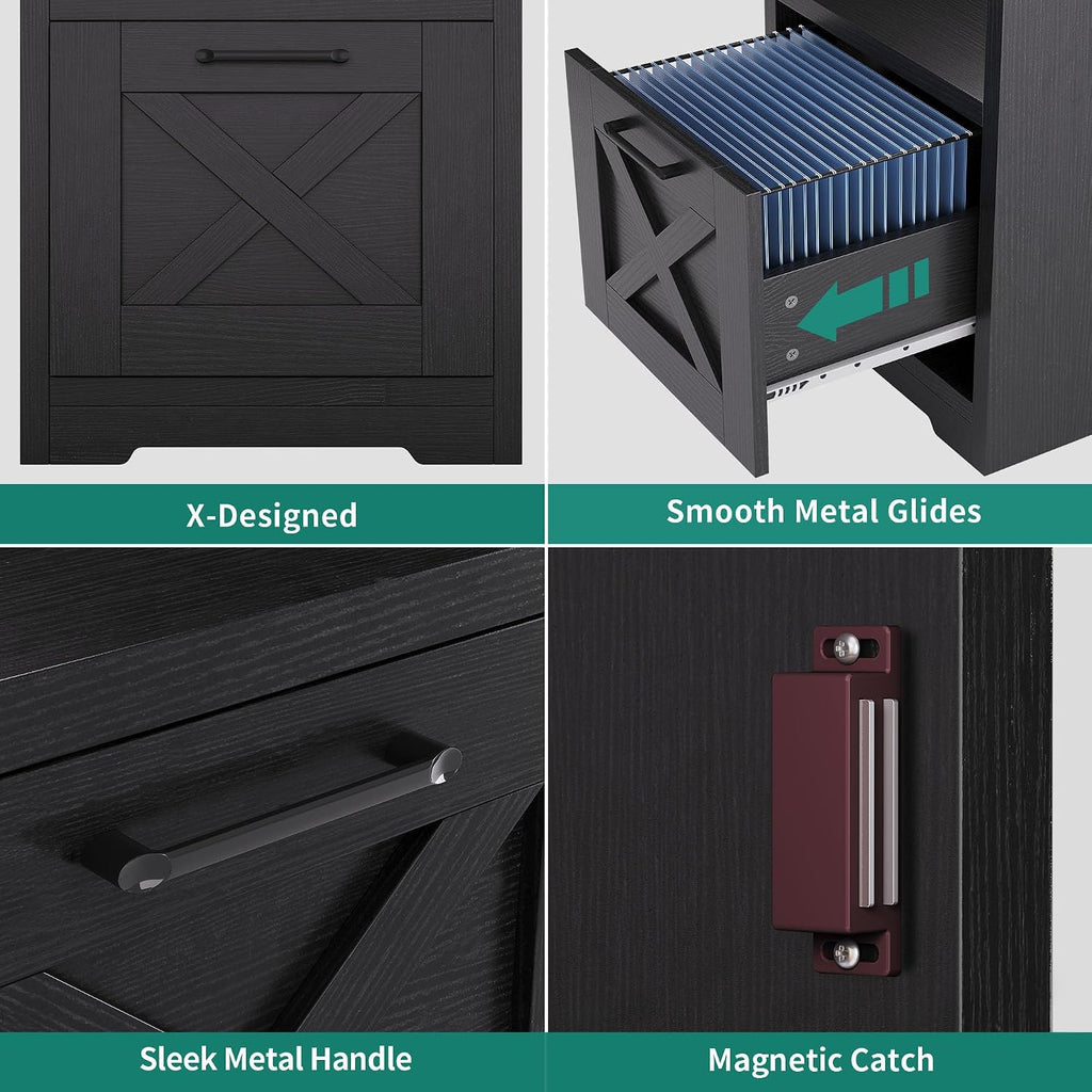 YITAHOME L Shaped Desk with Power Outlets