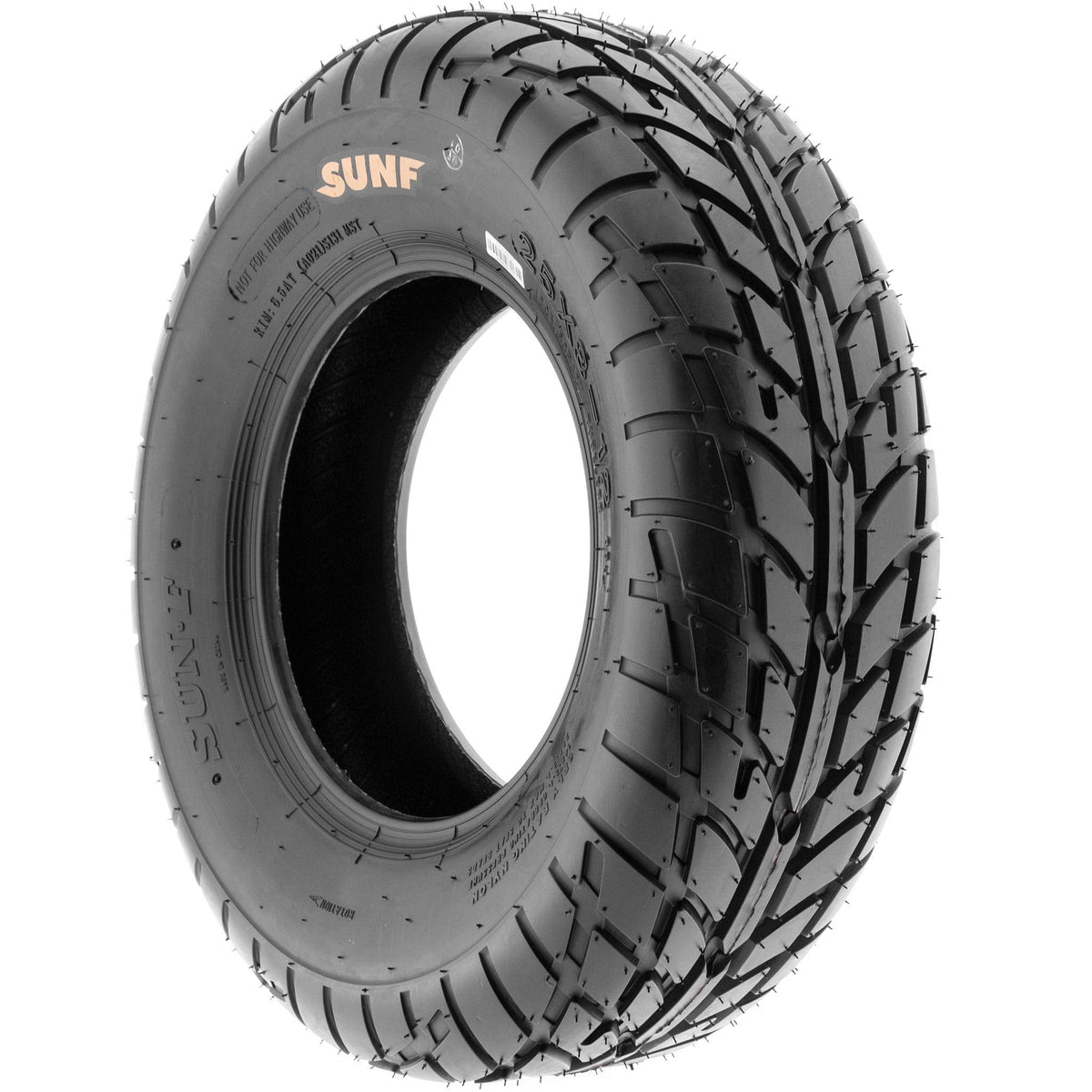 Pair of 2 SunF A021 TT Sport ATV UTV Dirt & Flat Track Tires 19x7-8, 6 PR, Tubeless