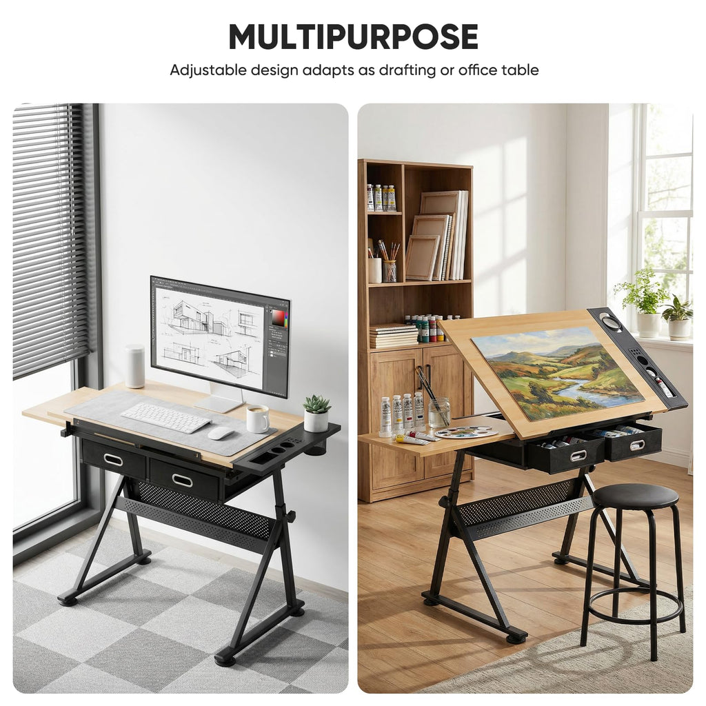 Magshion Drafting Table Adjustable Drawing Table