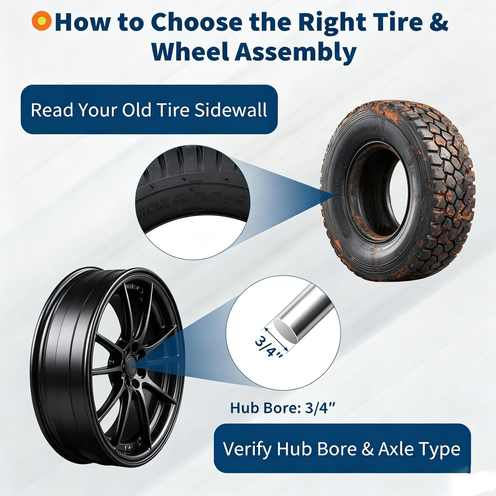 PioneerWorks 2Packs 20x10-8 Lawn Mower Tires and rim