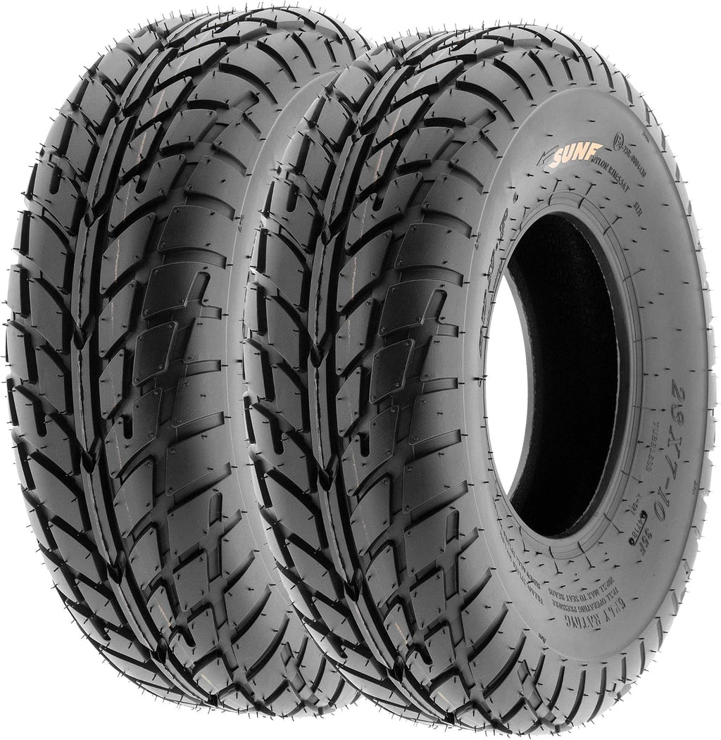 Pair of 2 SunF A021 TT Sport ATV UTV Dirt & Flat Track Tires 19x7-8, 6 PR, Tubeless