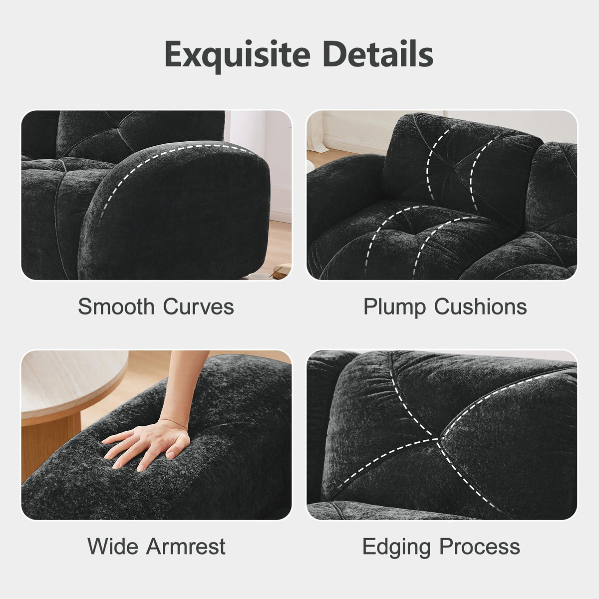 80" Sectional Modular Cloud Couch, Boneless Couch, Loveseat Red