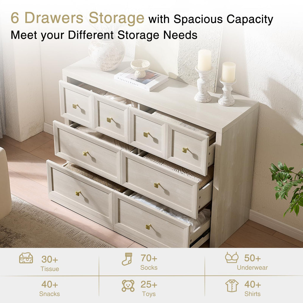 3 Drawers Nightstand Set of 2 W/Charging Station, 30.7" W King Size Bedside Table with 3 Drawers, Accent End Table W/Large Storage, Modern Wood Side Table for Bedroom,Office (2 Pieces, Gray Black)
