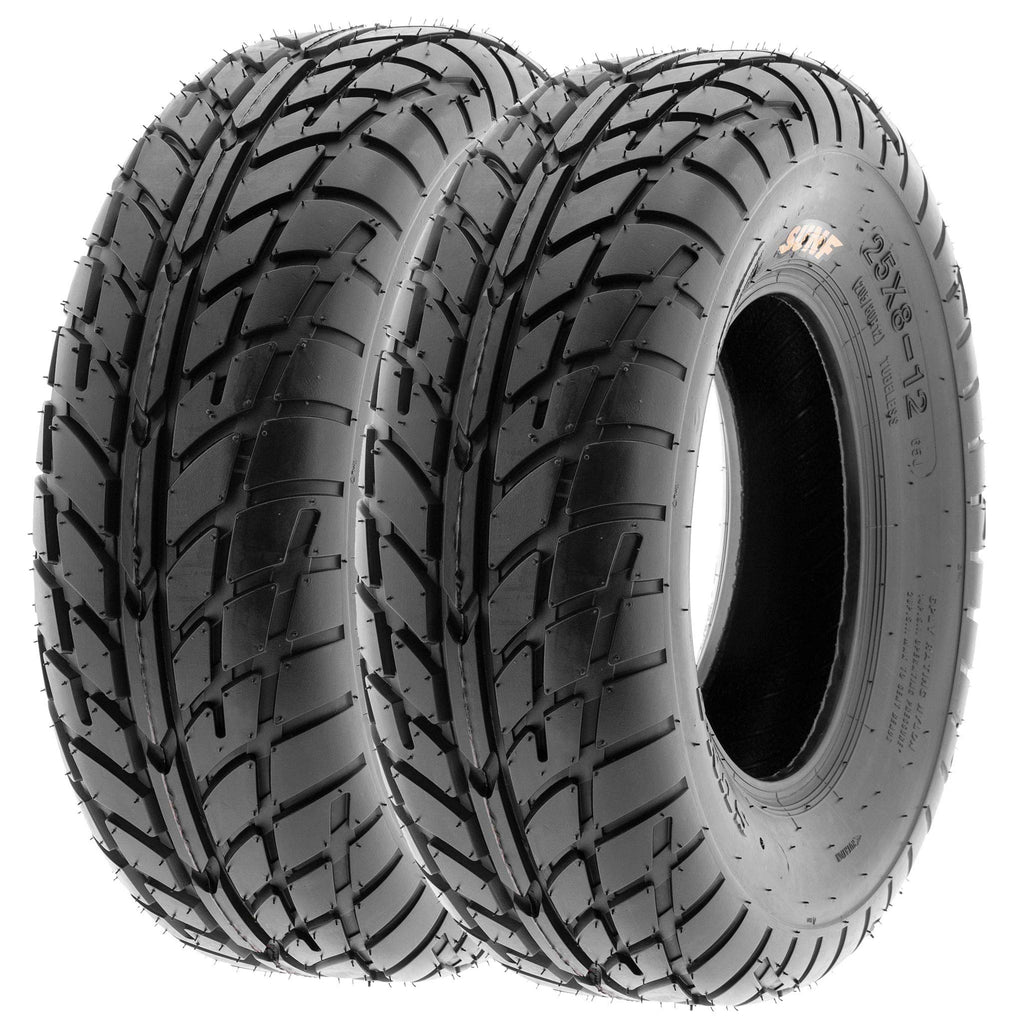 Pair of 2 SunF A021 TT Sport ATV UTV Dirt & Flat Track Tires 19x7-8, 6 PR, Tubeless
