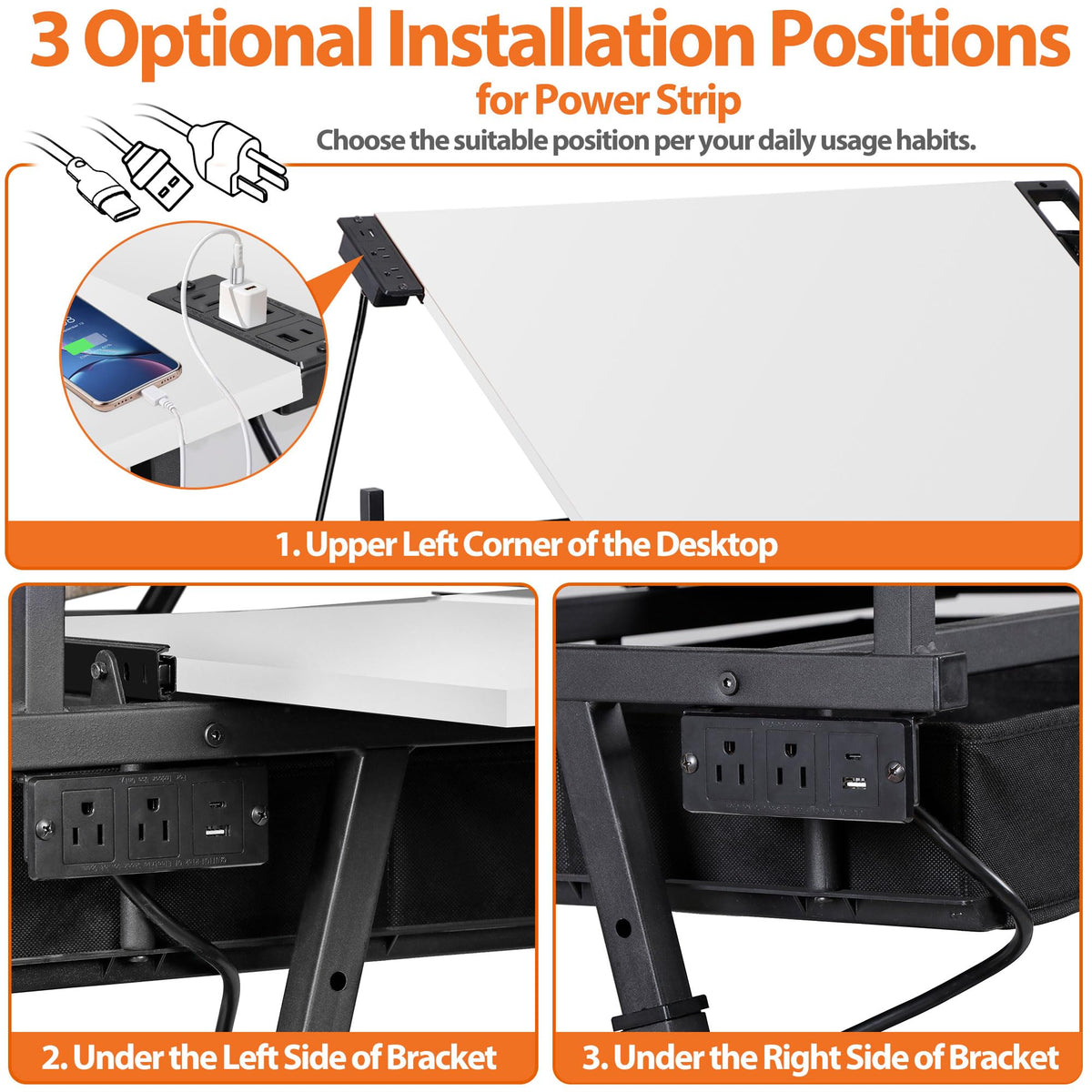 SUPER DEAL Drafting Table Set with Charging Station, Height Adjustable Tilting Drawing Desk Artist Desk with Stool Multifunctional Art Craft Workstation with 2 Storage Drawers for Home Office School