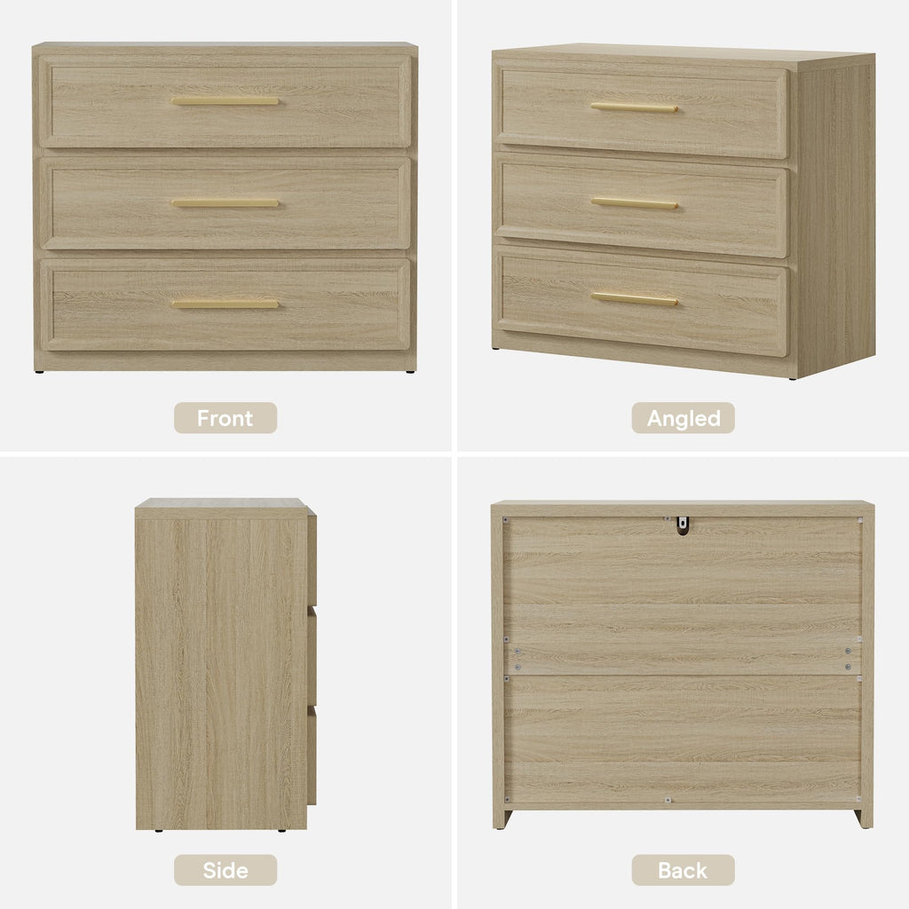 SICOTAS Oversized Night Stand Set 2 for Bedroom 31.3" Bedside Table