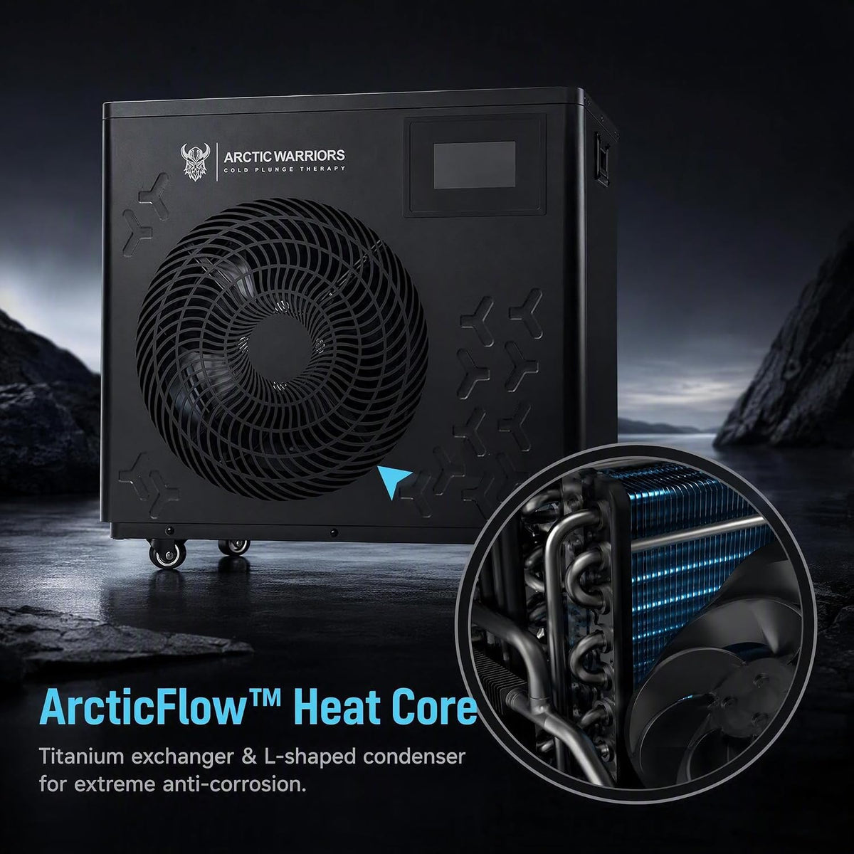 1.5HP Cold Plunge Chiller, WiFi Ice Bath, 12000 BTU/h, Heat & Cool