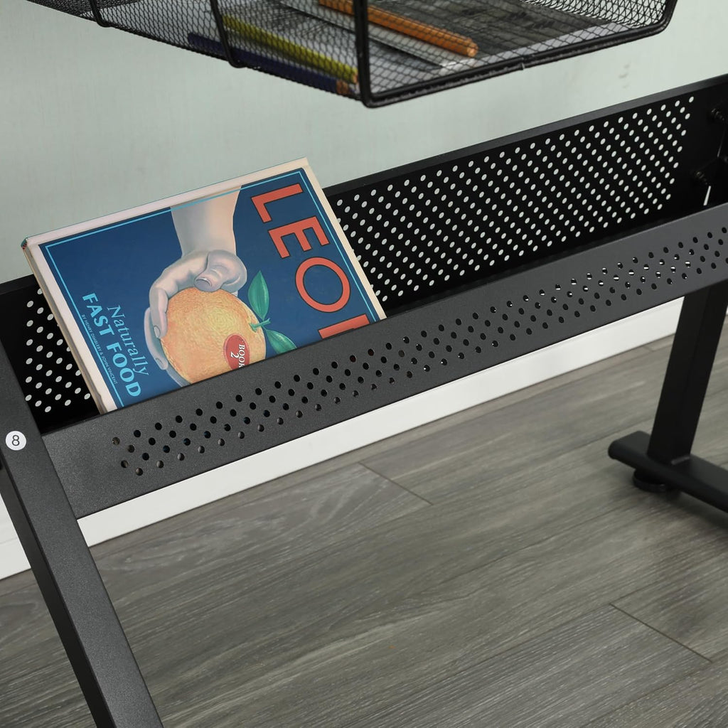Adjustable Drawing Table for Artists | Drafting Desk with Tilted Glass Top | Art & Craft Table for Adults (Black, Classic Pro-27.16''- 35.82'' H)