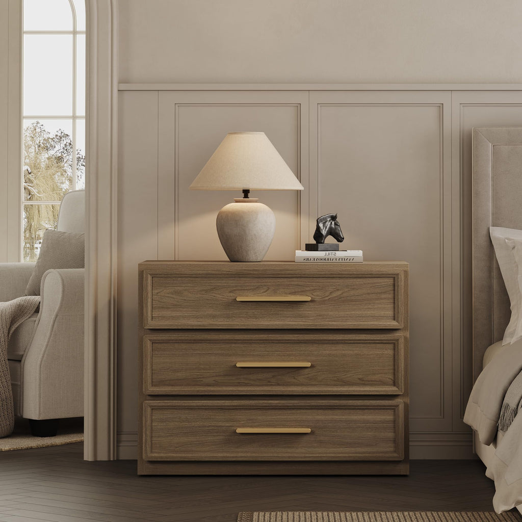 SICOTAS Oversized Night Stand Set 2 for Bedroom 31.3" Bedside Table