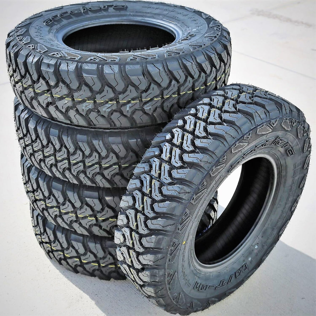 6 x Accelera M/T-01 LT235/80R17 120/117Q Mud Terrain E (10 Ply) Tires