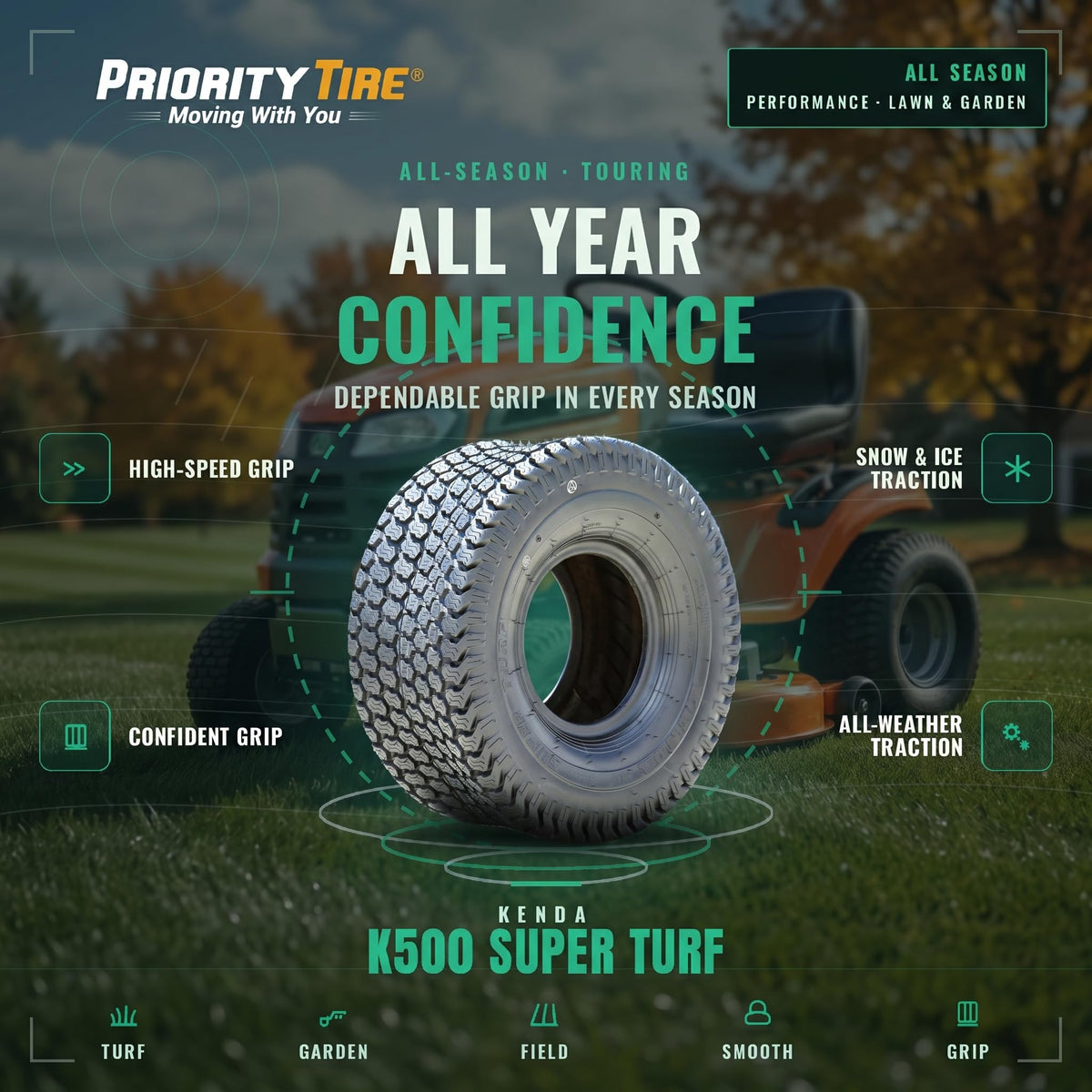 Kenda K500 Super Turf - 23x1050R12
