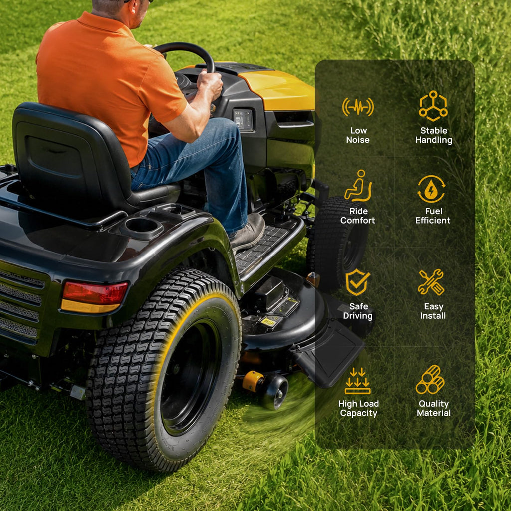 TUFFIOM 20x10.00-8 Lawn Mower Tires 2 Pack, 4PR 20x10x8 Tubeless Lawn Tractor Tires,1190 lbs Capacity Garden Tires, Compatible With Most Lawn & Garden Utility Vehicles