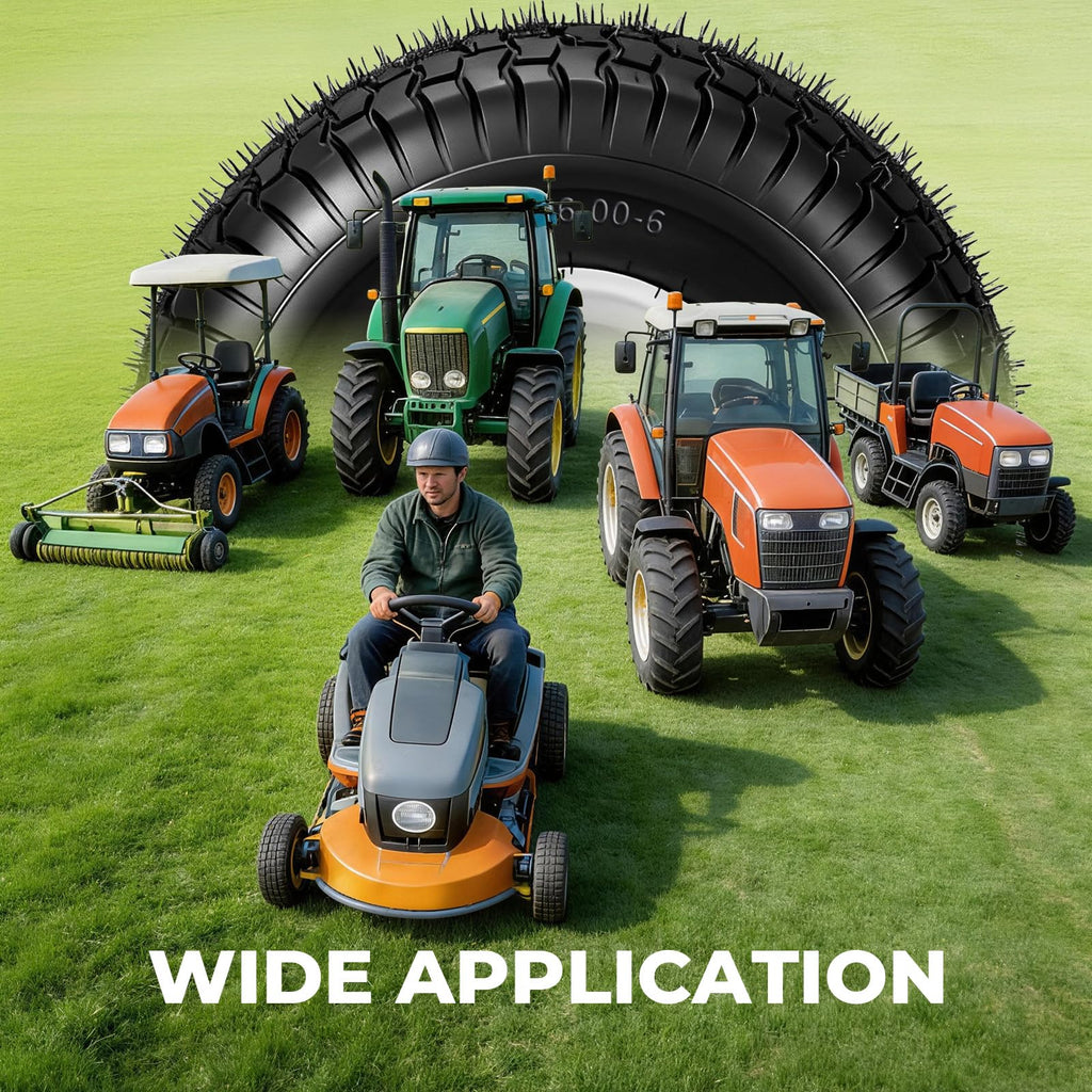 20x10.00-8 Lawn Mower Tires with Rim, 2-Pack