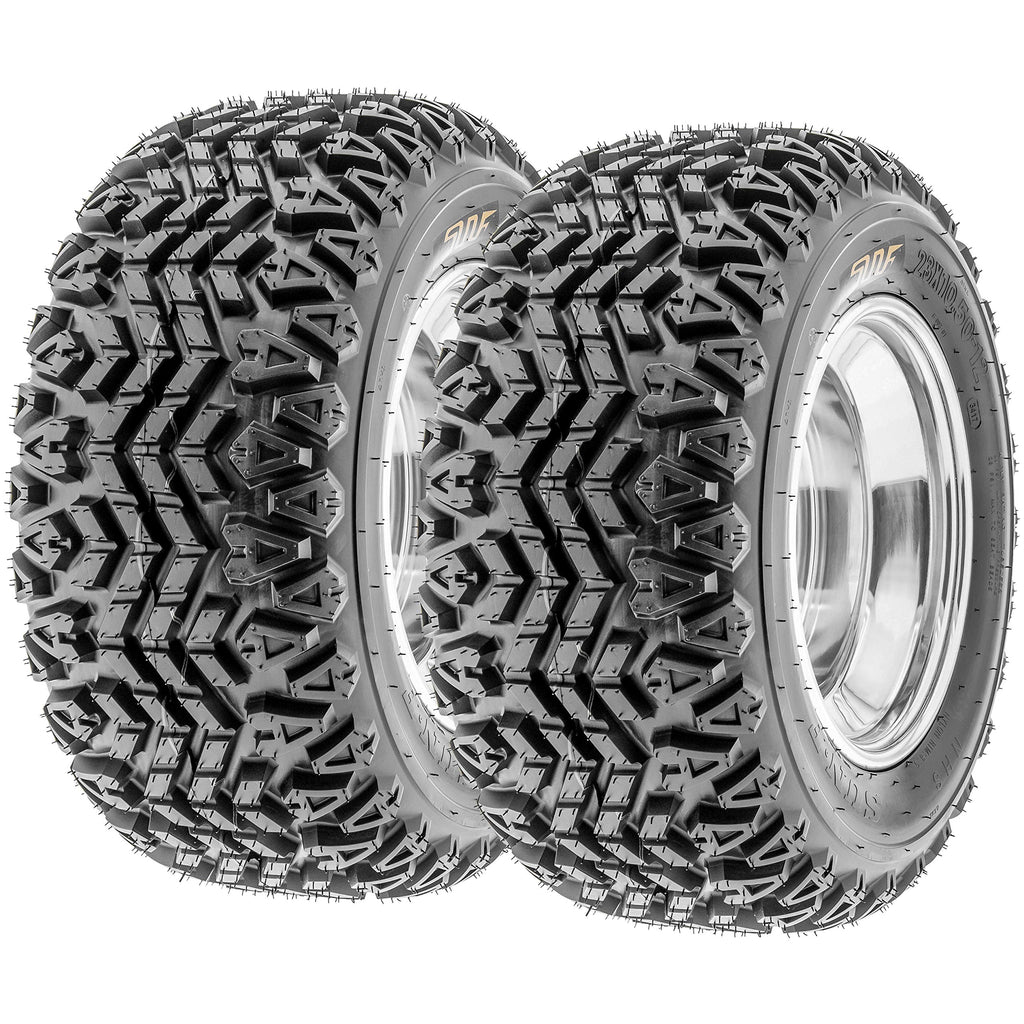 Set of 2 SunF G003 20x10-8 Riding Mower Tires, Turf Tires 20x10-8, Tractor Tires, Rim(s) NOT included