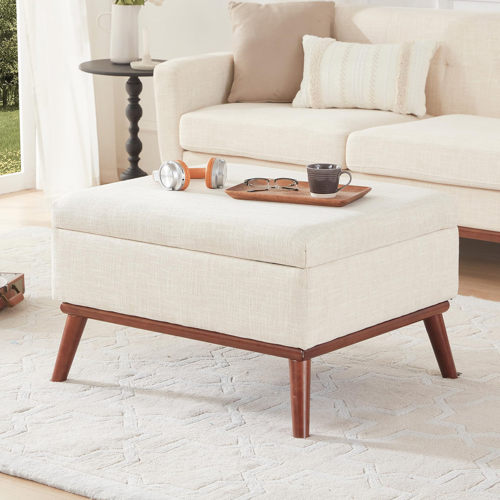 Kingfun 2 Piece Loveseat and Sofa Sets, Mid Century Modern Love Seat Couches for Living Room, Button Tufted Upholstered Furniture, Small Couch for Bedroom, Office, Beige